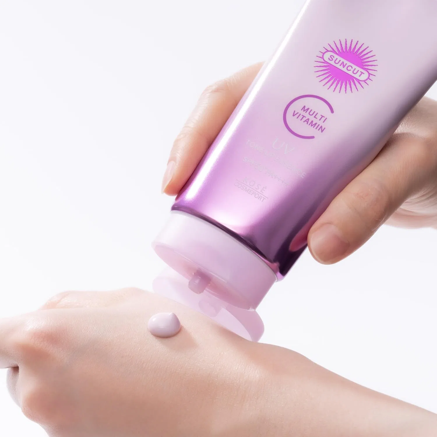 Солнцезащитная эссенция Suncut Multivitamin Tone Up UV Essence Clear Lavender 80g — фото 4