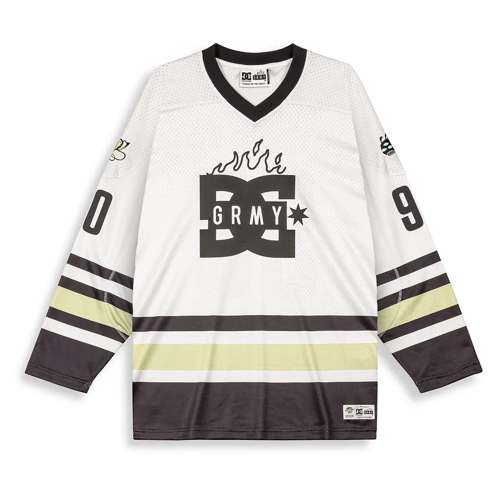

Футболка с длинным рукавом Grimey The Swarm DC Shoes X Hockey, белый