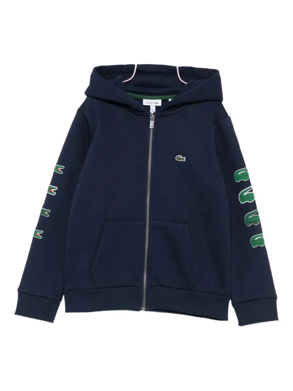 

Толстовка на молнии с нашивкой-логотипом Lacoste Kids, синий