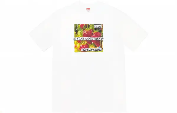 Футболка x clot anniversary t-shirt 'white' Supreme, белый — фото 2