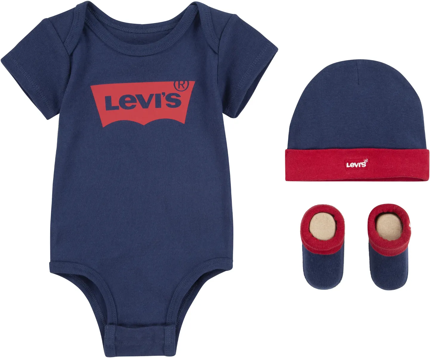 

Levi's Kids Body "Подарочный набор для новорожденных" (набор из 3 предметов), BABY унисекс, цвет морской волны