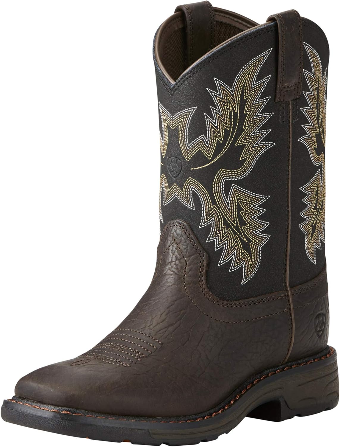 

Ботинки ARIAT Unisex-Child Workhog с широкой квадратной ноской для работы, черный