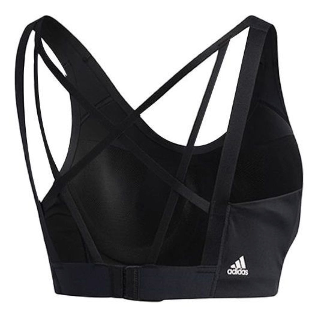 Бюстгальтер (WMNS) adidas Stronger For It Alpha Bra Asia Sizing 'Black' — фото 2