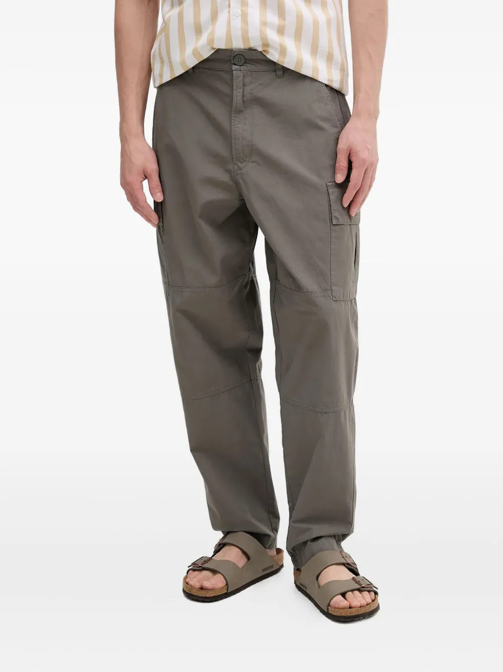 

Брюки с карманами карго Barbour, серый