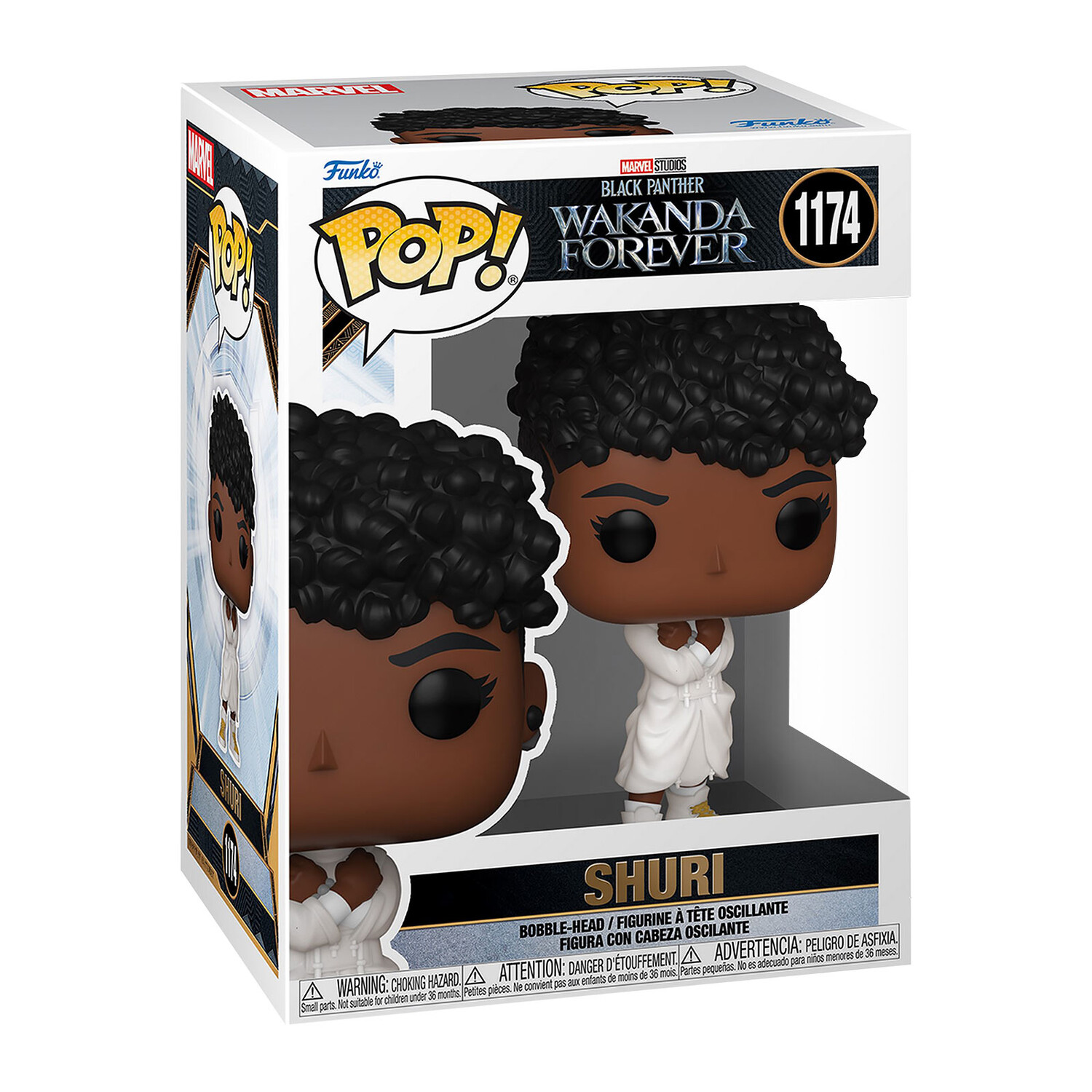 

Черная пантера-Ваканда навсегда - фигурка Шури в белом наряде Funko Pop Bobblehead
