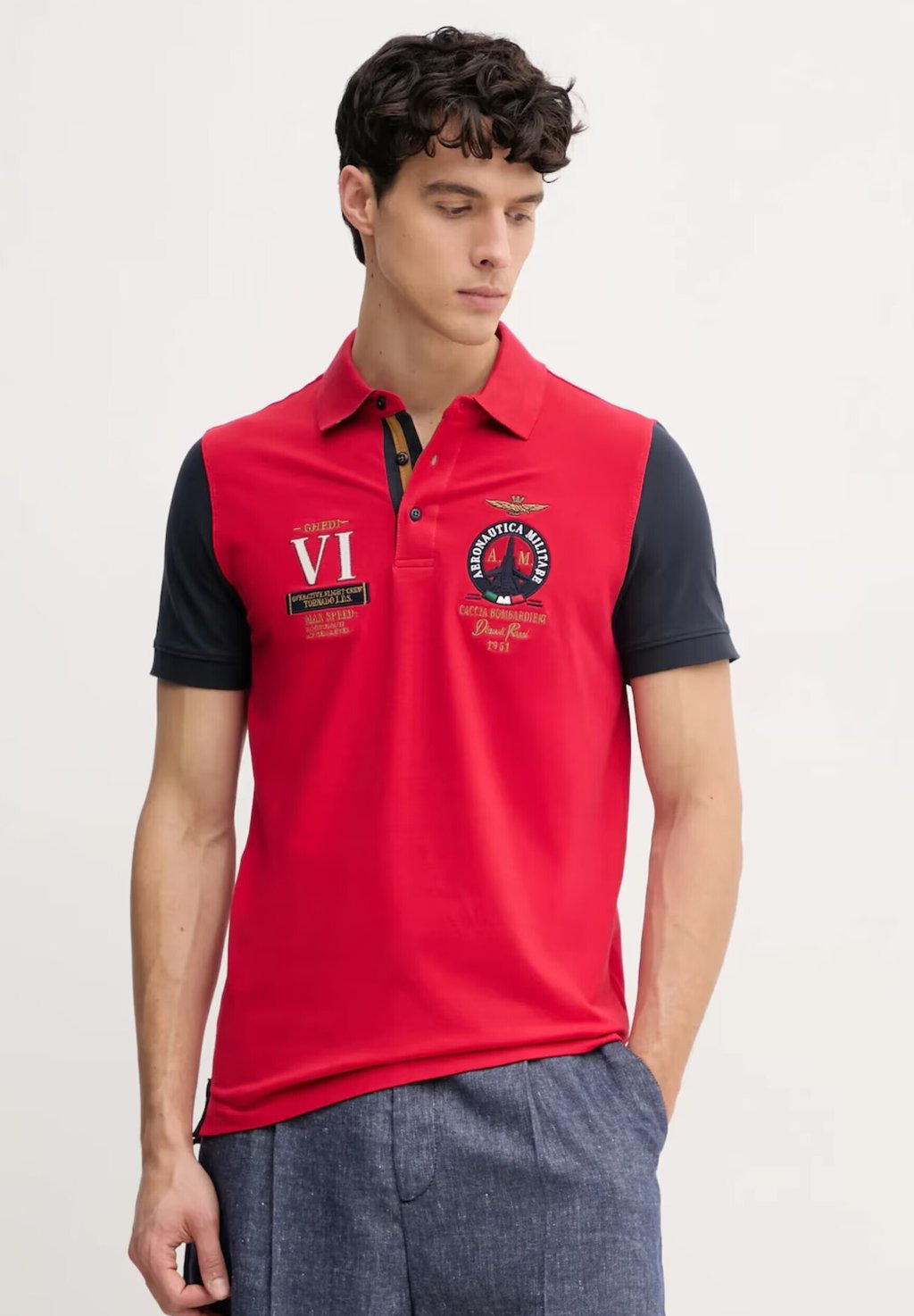 

Поло DIAVOLI ROSSI STORMO AERONAUTICA MILITARE, красный