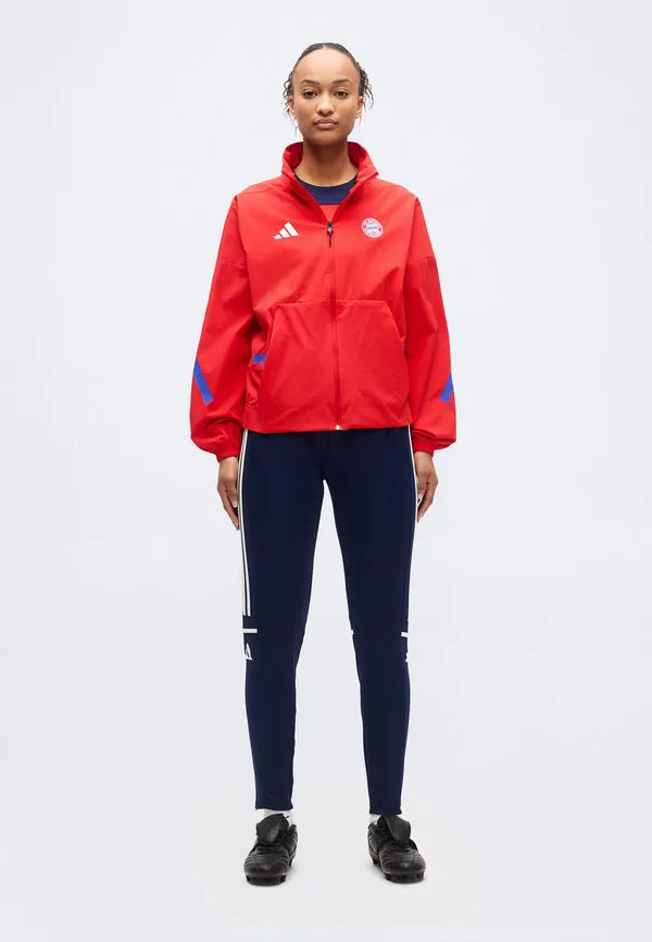 Куртка с гимном фк бавария зне, клубная одежда Adidas Performance, Red — фото 2