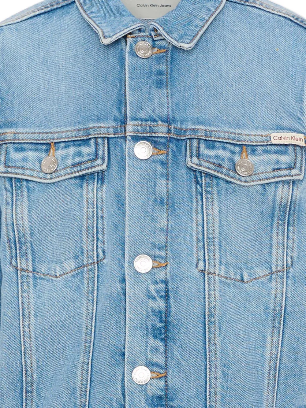 Джинсовая куртка Calvin Klein Kids, синий — фото 3