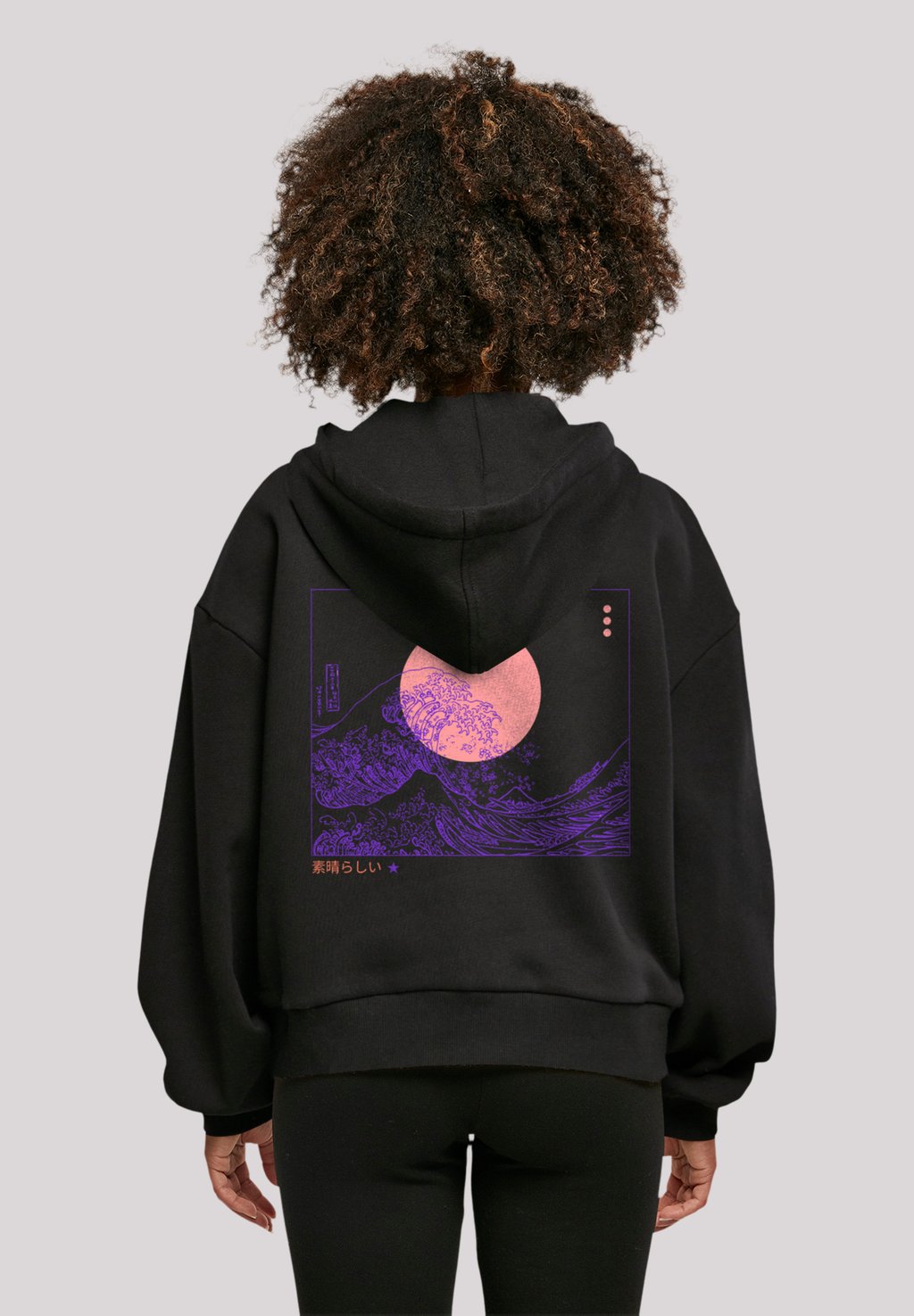 

Толстовка KANAGAWA WELLE JAPAN - Hoodie F4NT4STIC, черный