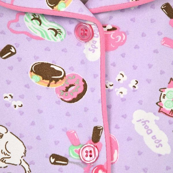 Детский комплект пижамы Yummy Jersey с короткими штанами и запахом Sleep On It, Cupcakes Pink — фото 4