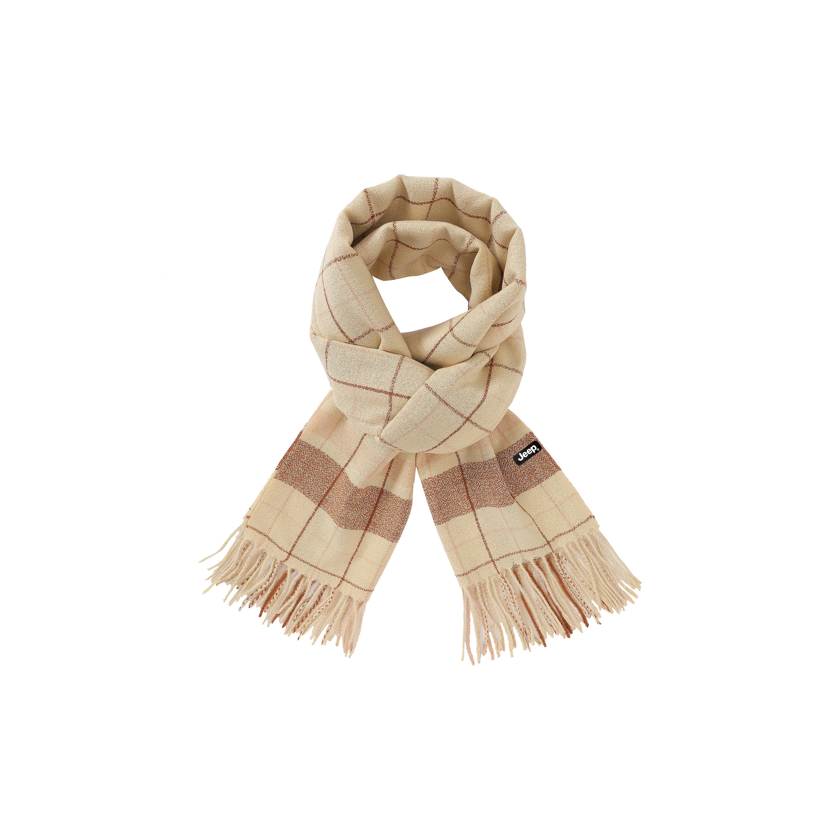 

Шарф Exquisite Box из полиэстера Jeep, темно-бежевый
