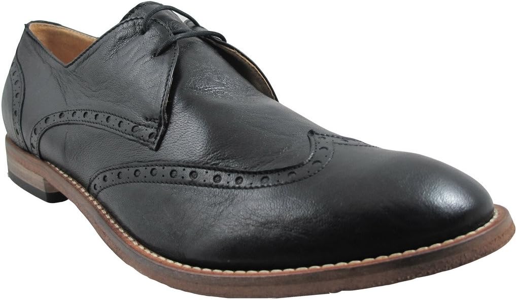 

Мужские итальянские туфли на шнуровке DA'VINCI 4128 с крыльями, черный