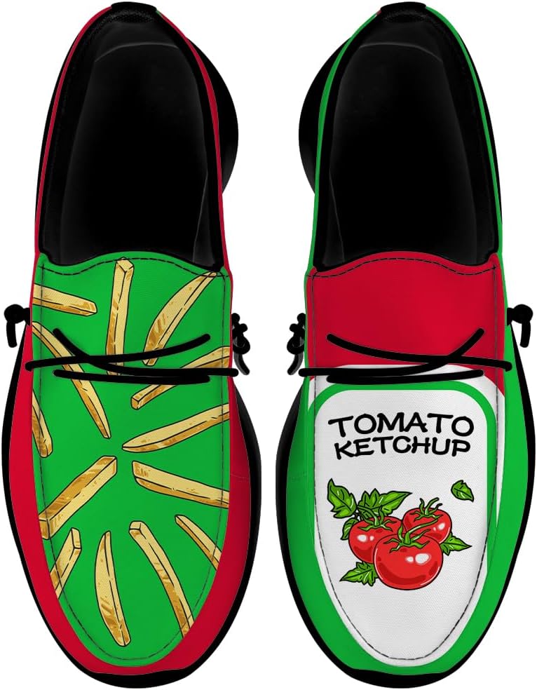 

Лоферы Quorax для женщин и мужчин, слипоны, забавные подарки для женщин и мужчин, красный/зеленый