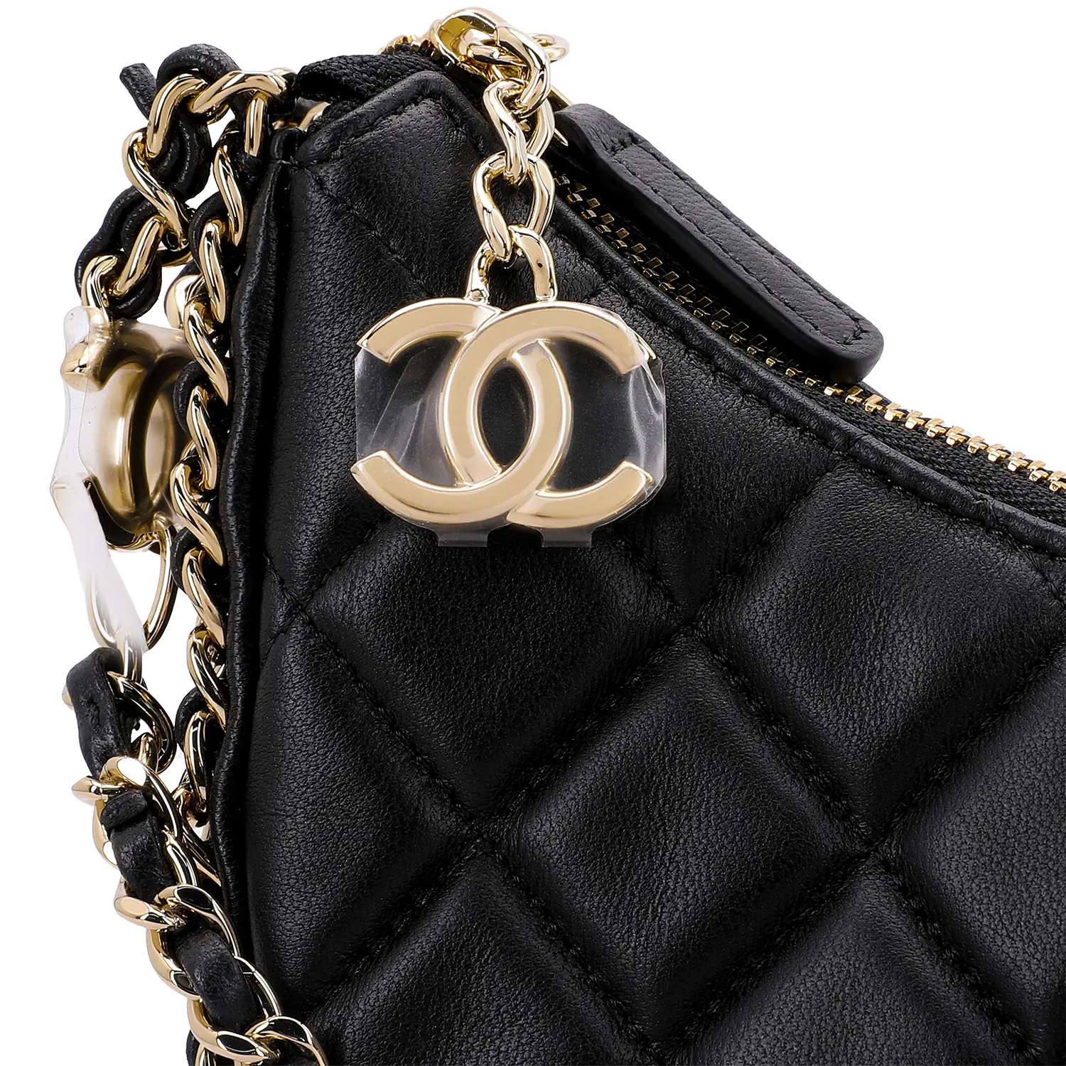 CHANEL Барашек Сумка-пельмень Сумка-торба Кроссбод сумка Женская черная плечевая сумка — фото 4