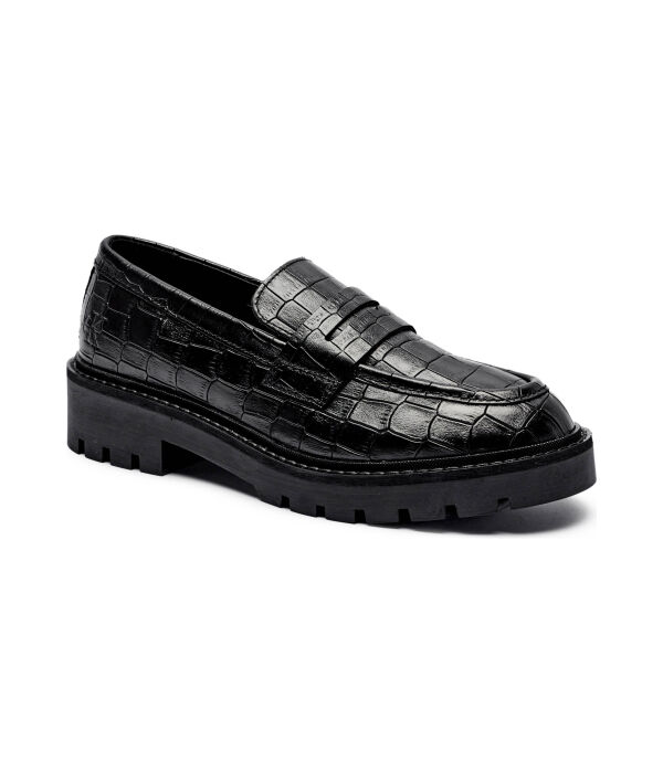 Мокасины женские Calvin Klein Jeans из натуральной кожи, черный