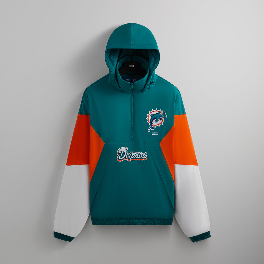 

Куртка Kith & '47 for the NFL: Dolphins Quarter Zip Anorak With Hood, цвет Center