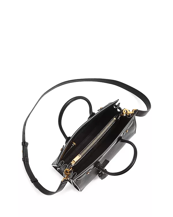 Мягкая детская сумка Sac de jour с верхней ручкой Saint Laurent, черный — фото 3