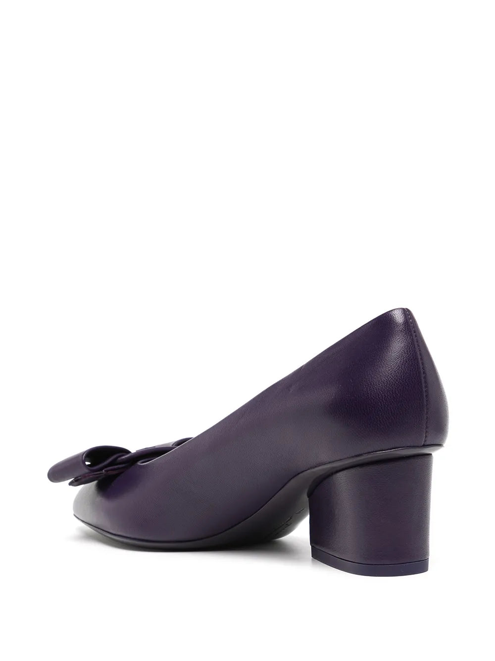 Туфли Ferragamo Viva 55 на каблуке Salvatore Ferragamo, фиолетовый — фото 3