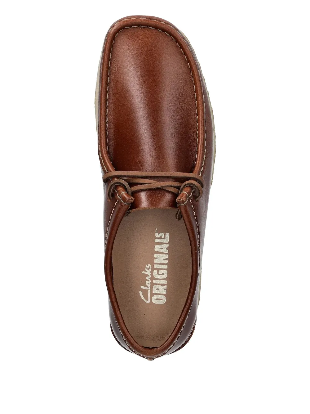 Кожаные туфли на шнуровке Clarks Originals, коричневый — фото 3