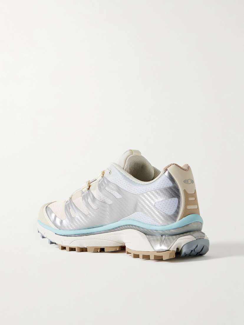 Кроссовки Xt-4 og из сетчатой ткани с прорезиненной отделкой Salomon, серебряный — фото 3