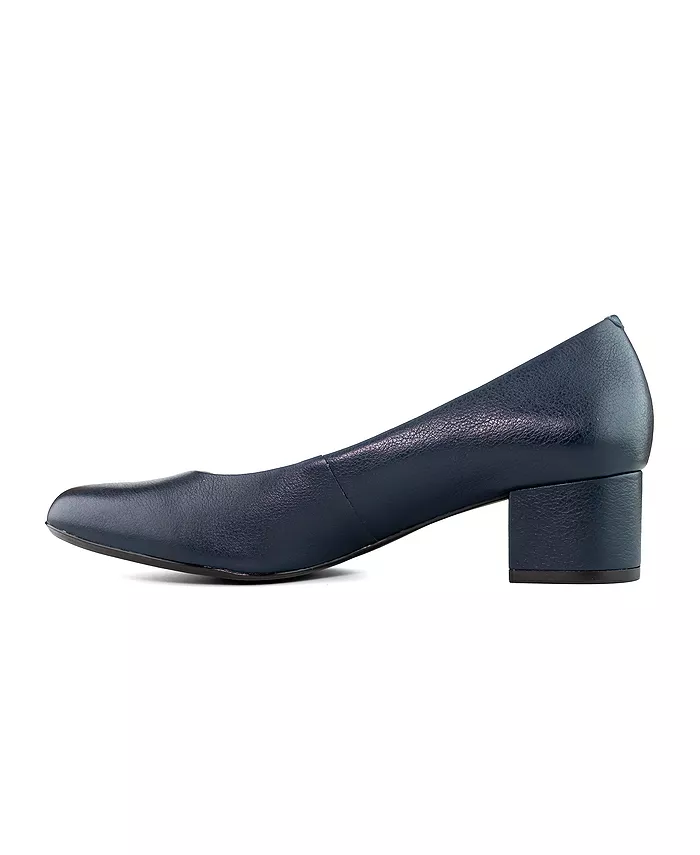 Женские туфли-лодочки Broadway из натуральной кожи Marc Joseph New York, синий — фото 3