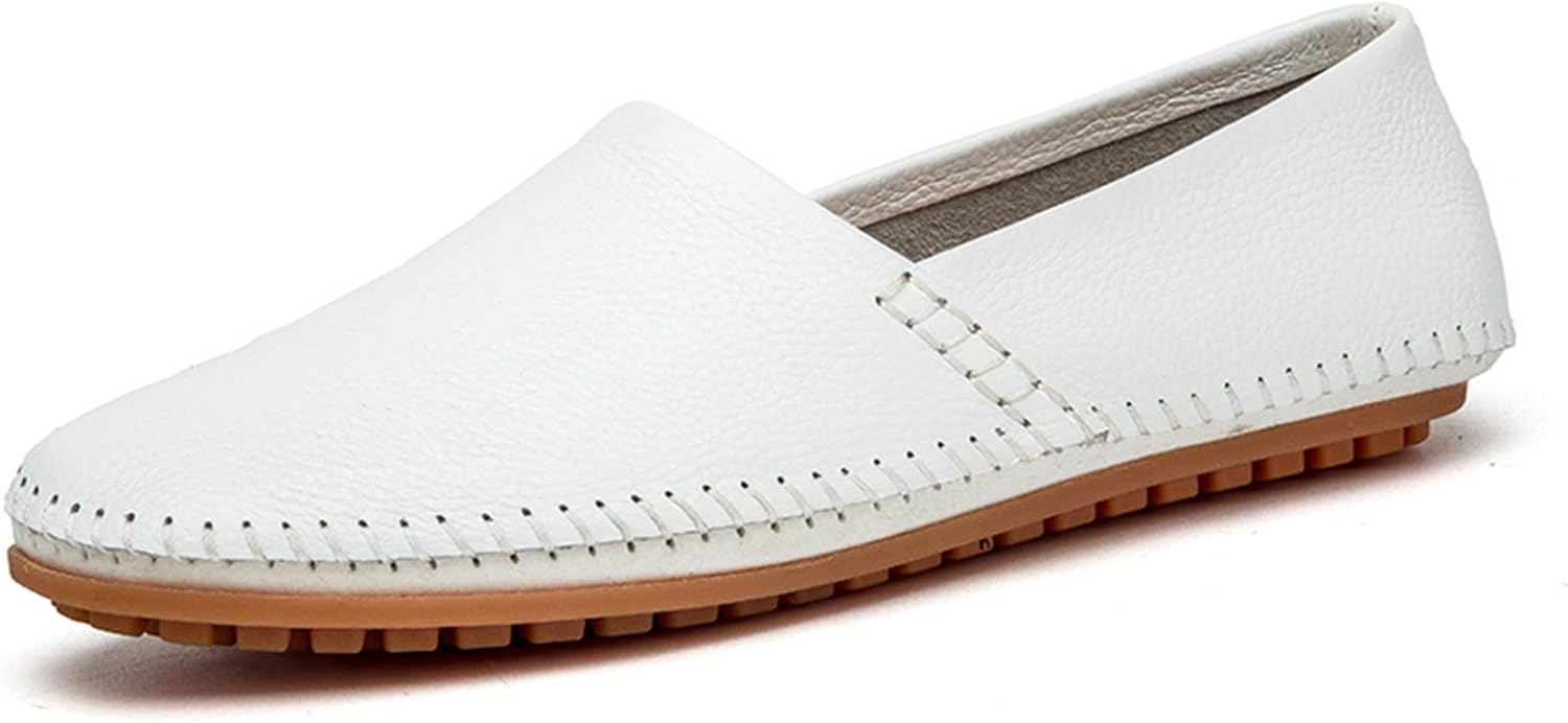 

Мужские легкие слипоны лоферы, удобные, дышащие повседневные туфли, обувь, резиновая подошва, мягкие балетки, морские туфли Abborora, белый