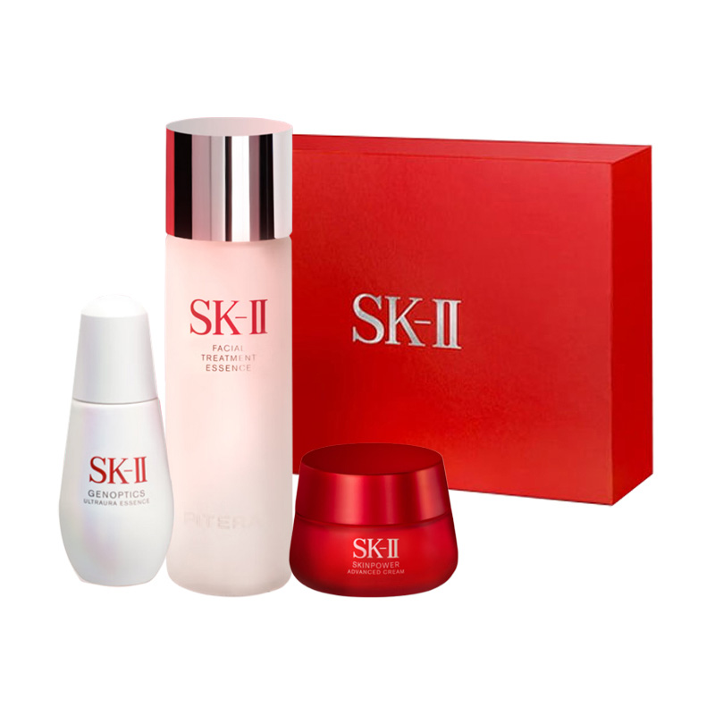 

SK II новая версия Miracle Water Little Bulb большая бутылка набор для ухода за кожей увлажнение и гидратация 230мл+50г+30мл SK-II, Three-Piece Set: New Version Large красный Bottle Moisturizing 50g+Miracle Water 230ml+New Version Little Bulb 30...