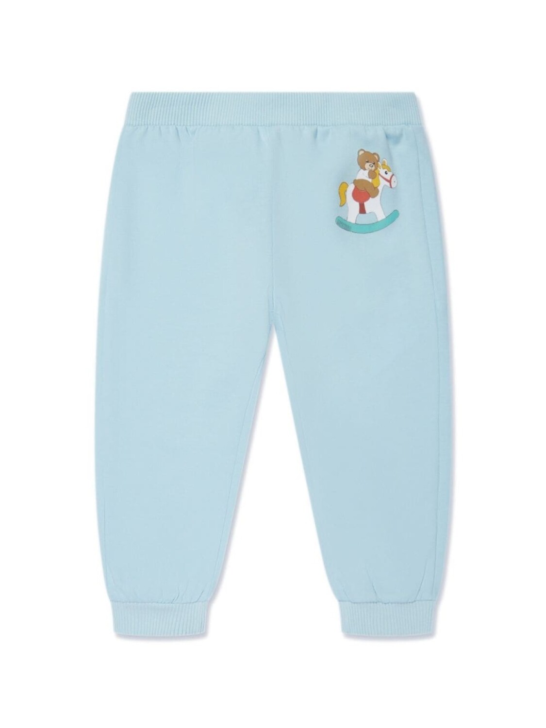 

Брюки с принтом Teddy Moschino Kids, синий