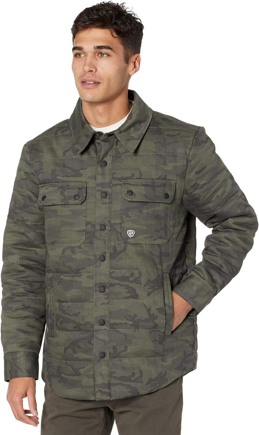 

Куртка Rock and Roll Cowboy Quilted Shirt Jacket 92-1130, цвет Olive