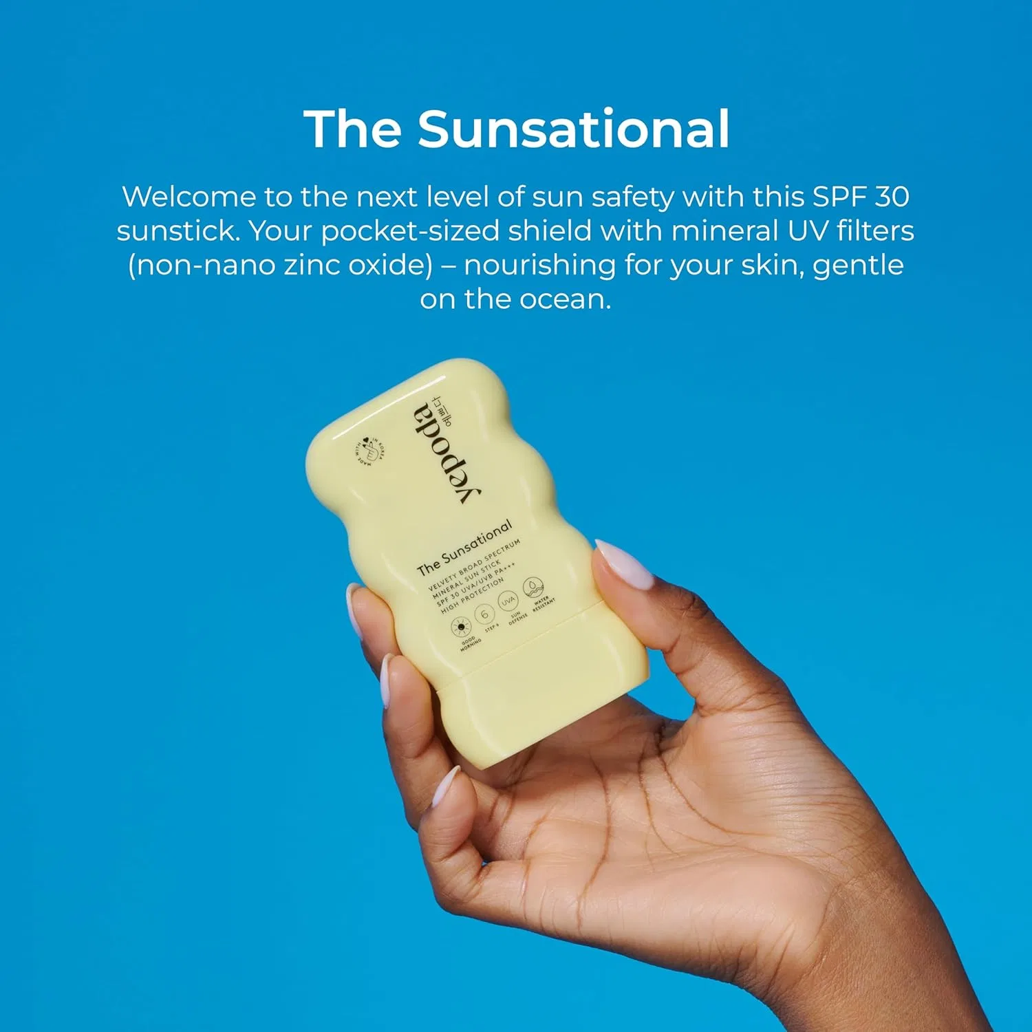 Минеральный солнцезащитный стик Yepoda The Sunsational SPF 30, 18.5 г Yepoda — фото 2