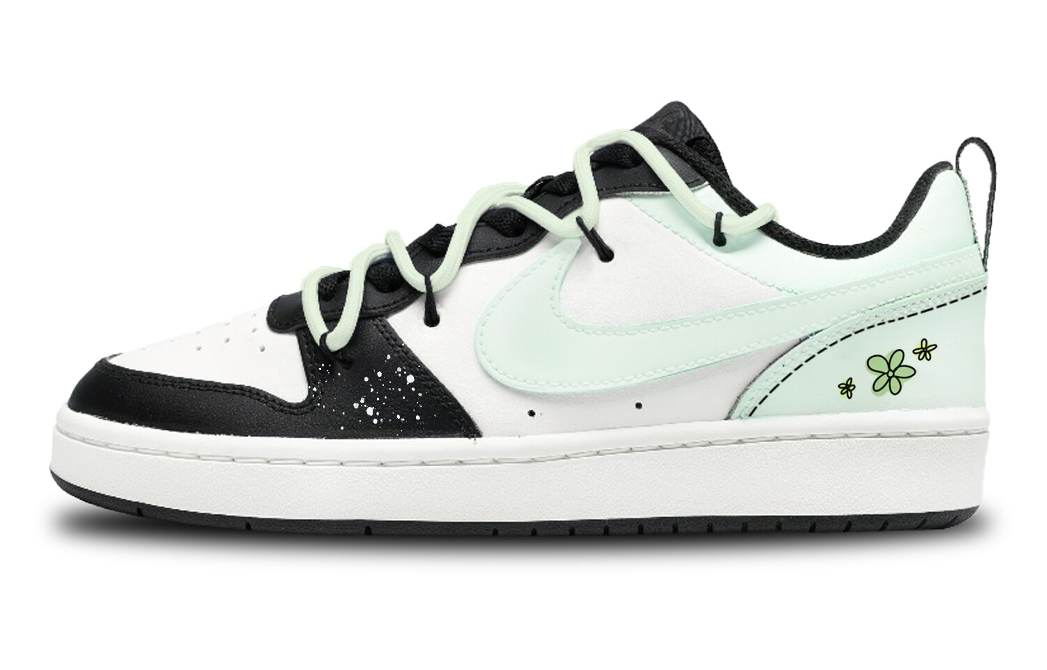 

Кроссовки Nike Court Borough Skateboard Shoes Women's Low-Top Black, Белый, Кроссовки Nike Court Borough Skateboard Shoes Women's Low-Top Black