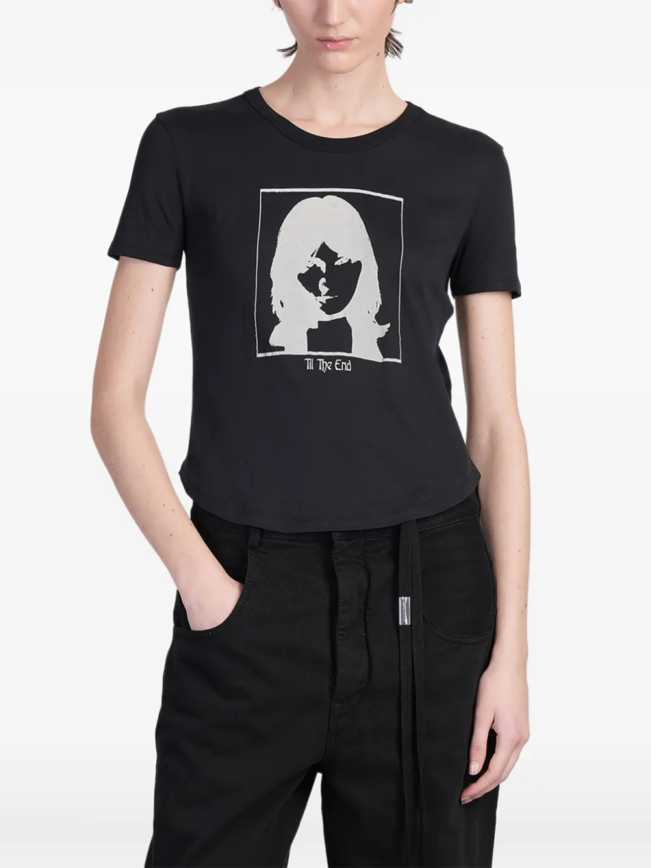 

Хлопковая футболка Ann Demeulemeester, черный