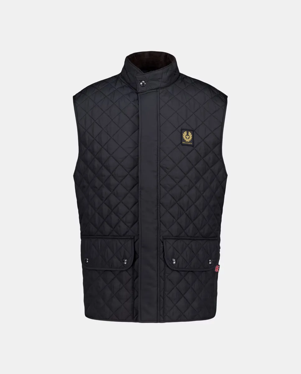 

Мужской утепленный жилет с двумя карманами Belstaff, черный