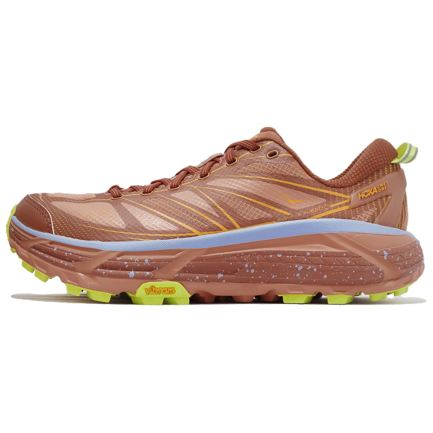 

Кроссовки Mafate Speed 2 со шнуровкой HOKA ONE ONE, цвет Burned Earth/Orange Yellow
