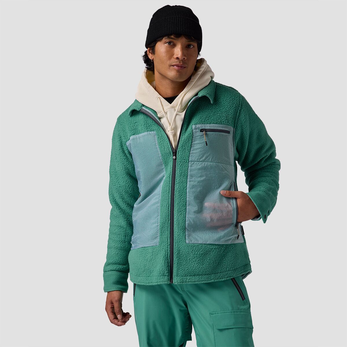 

Блуза из искусственного меха с начесом Wander Backcountry, зеленый