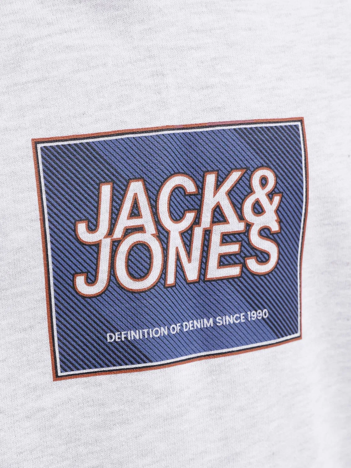 Капудиновер из хлопка JACK & JONES Junior, white melange — фото 4