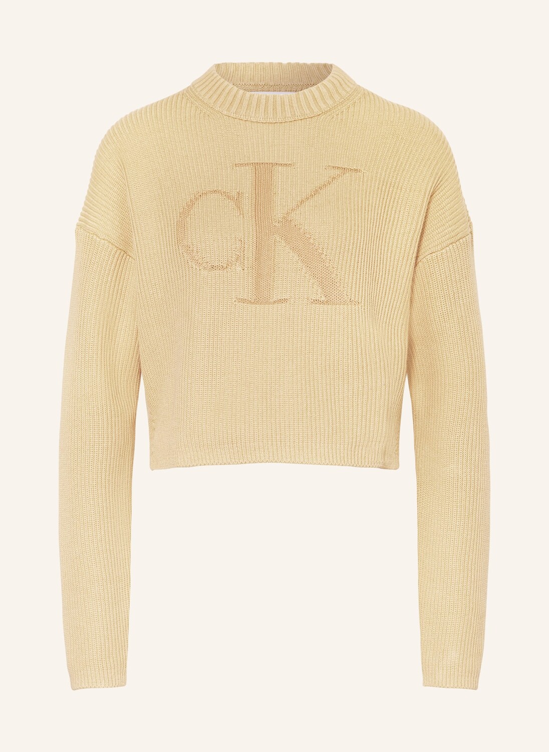 

Укороченный свитер Calvin Klein Jeans, хаки