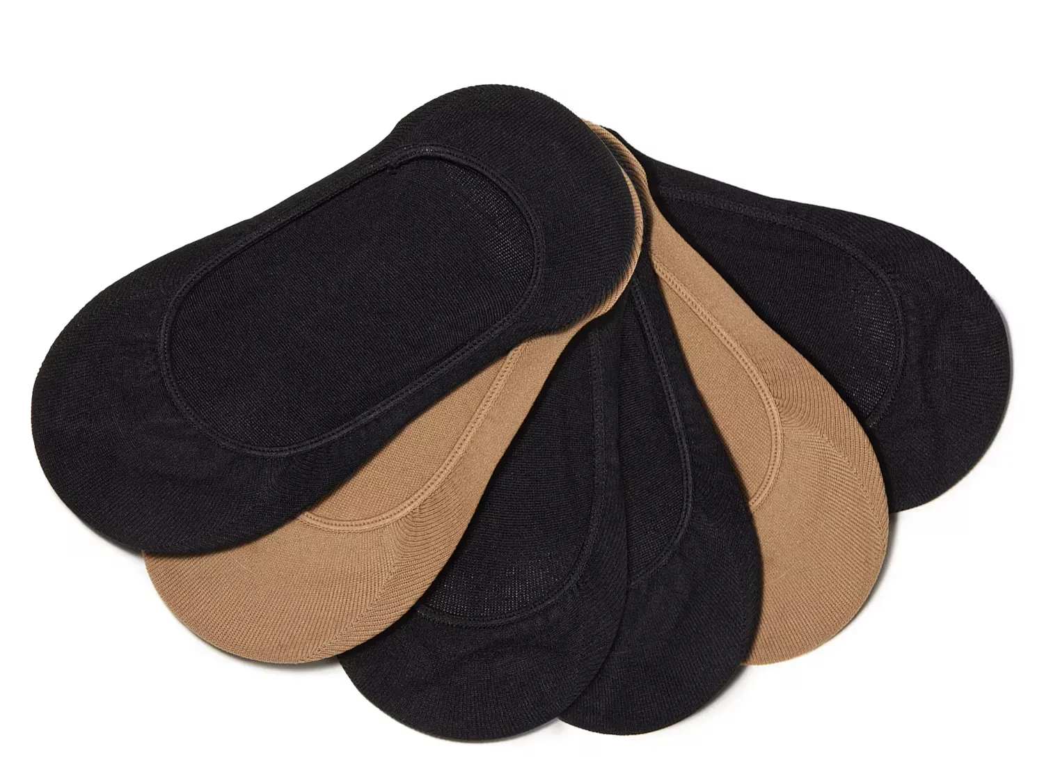 

Микрофибровые стельки No Show - 6 шт. Kelly & Katie, Black/Tan