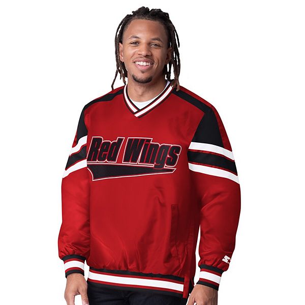 

Мужская красная куртка-пуловер v-neck detroit red wings reliver i Starter