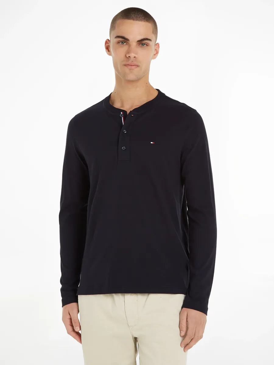 

Рубашка с длинными рукавами Tommy Hilfiger "HENLEY LS TEE", цвет Desert Sky