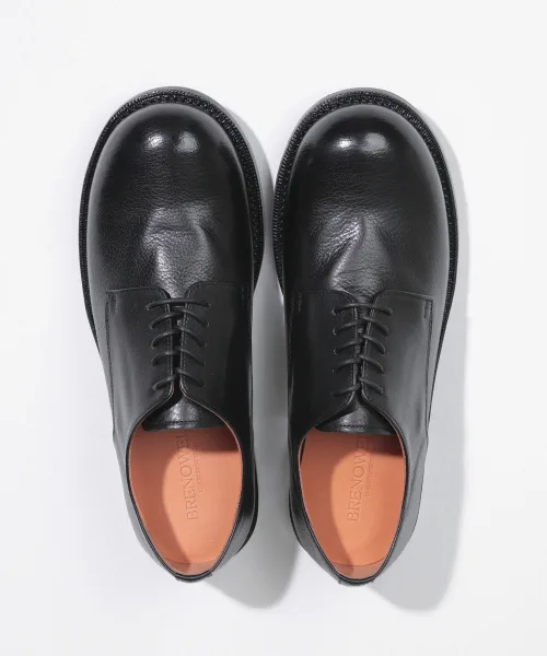Мужские туфли BRENOWELT Gino Washed Buffalo Calf Black Derby — фото 3