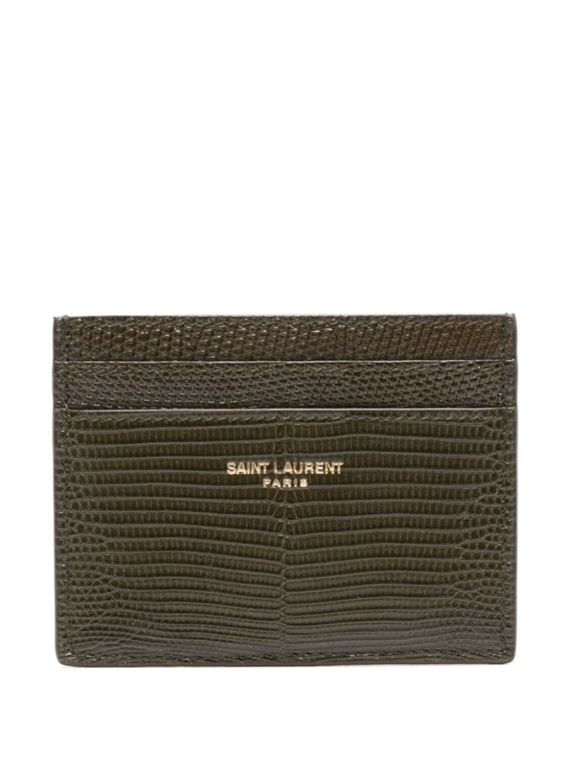 

Saint Laurent картхолдер с тисненым логотипом, зеленый