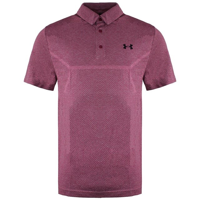 

Розовая мужская рубашка-поло в клетку без шва с воротником 1361144 683 Under Armour, розовый