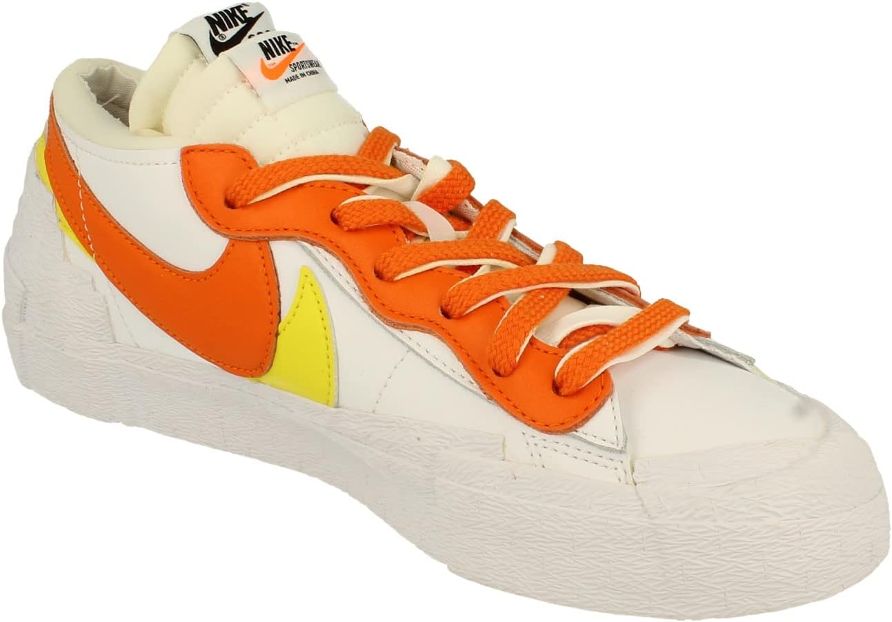 Кроссовки Sacai Blazer Low от Nike - Magma Orange / White — фото 4