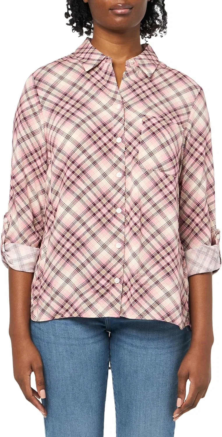 Блуза с закатанными рукавами, Tommy Hilfiger, bridal rose multi