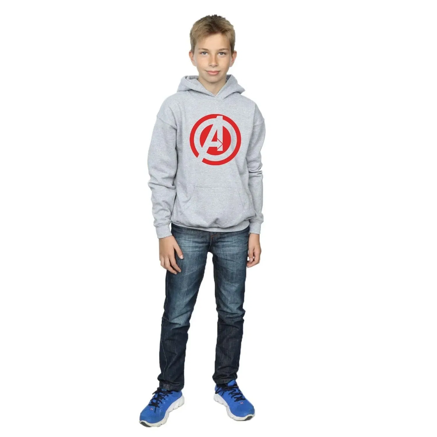 Худи Marvel Avengers Assemble с принтом, серый — фото 4