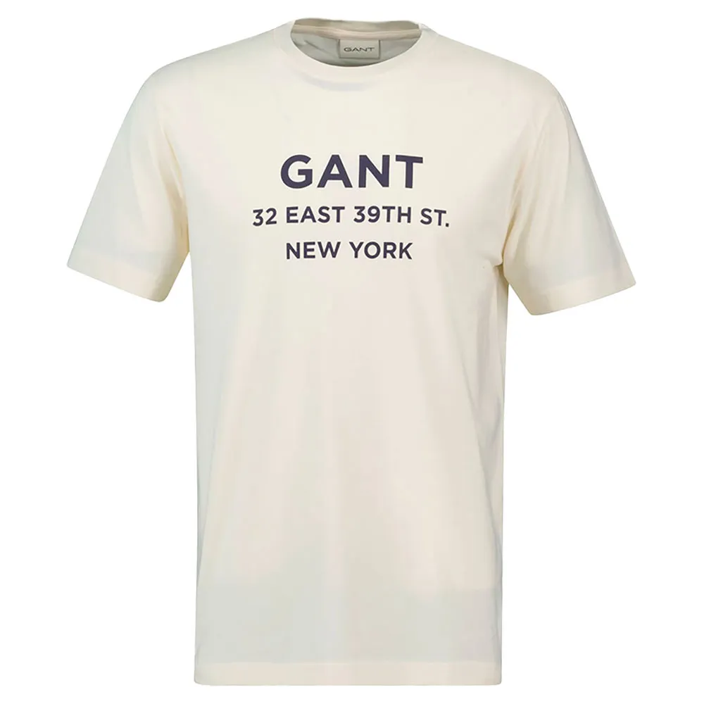 

Футболка с коротким рукавом Gant Small Graphic 2003301, бежевый