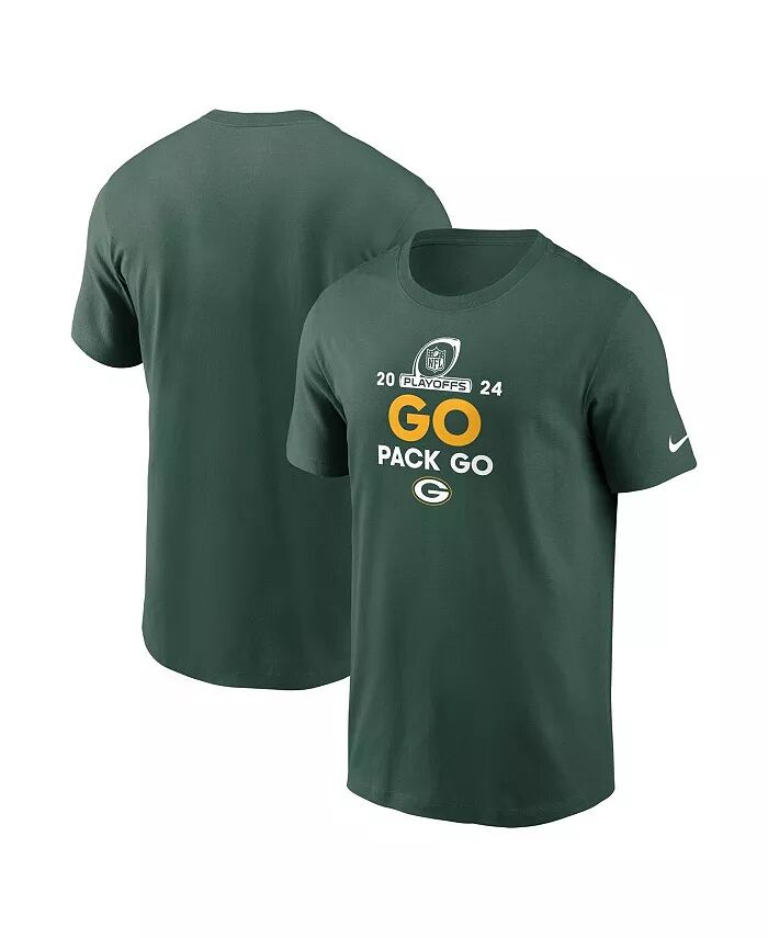 

Мужская зеленая футболка Green Bay Packers 2024 NFL Playoffs Nike