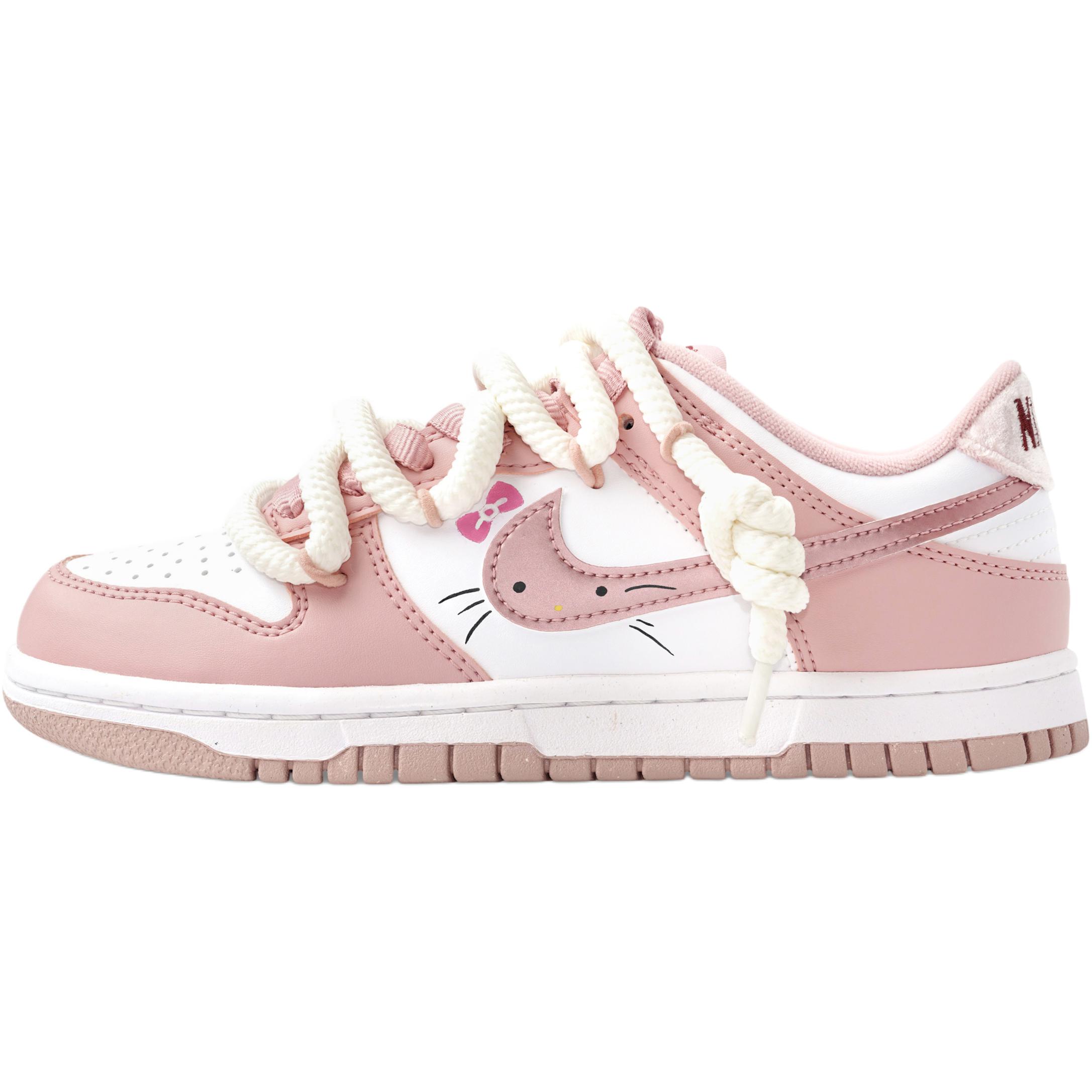 

Nike Dunk Pink Velvet низкие детские скейтбординг кроссовки Pink для подростков