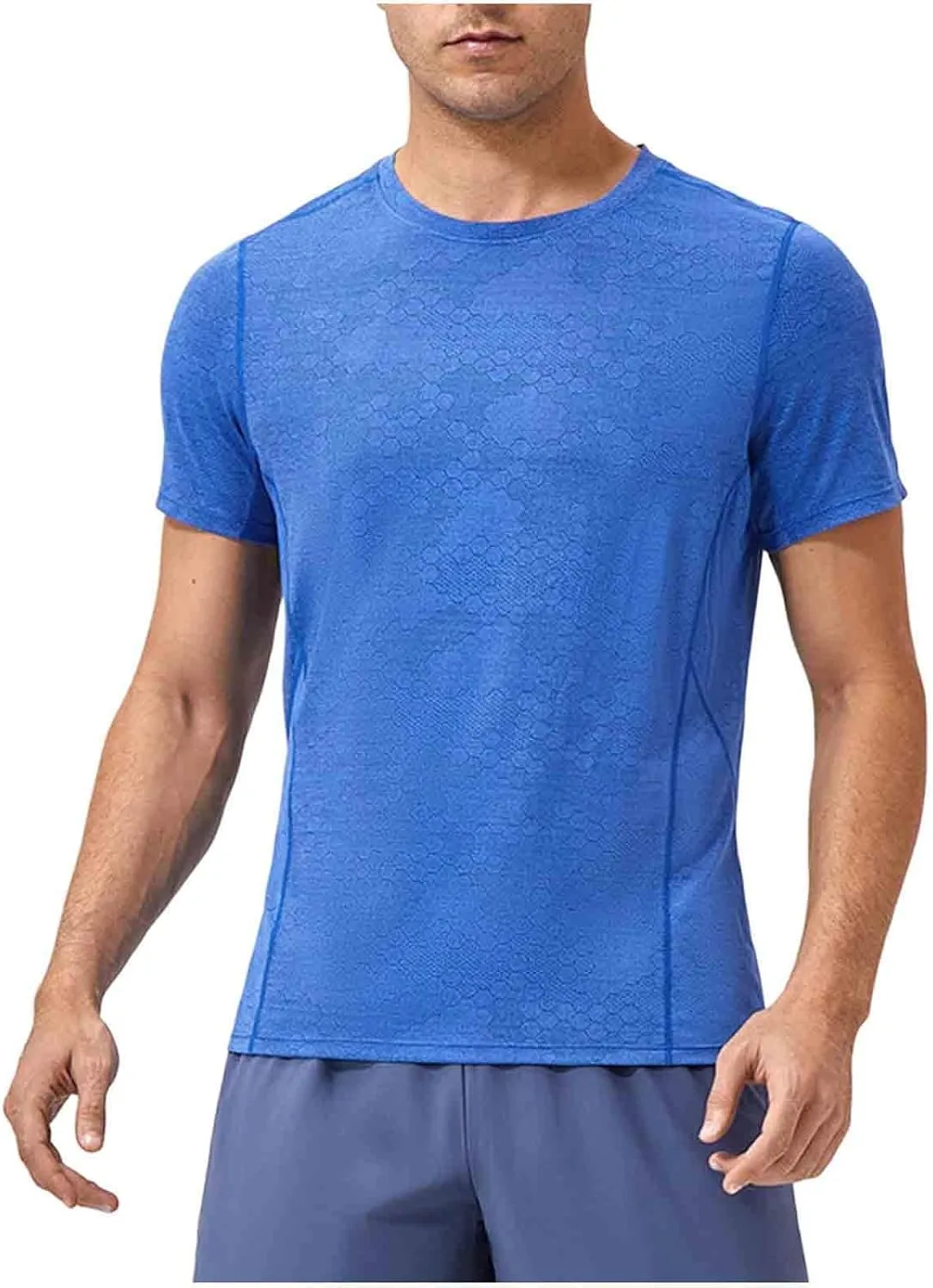 

Мужская футболка с коротким рукавом, дышащая, для бега и тренировок